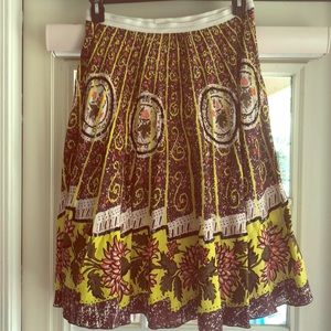 Anthropologie midi skirt